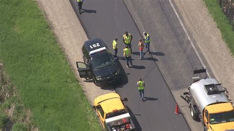 construction worker hit by truck by burger king