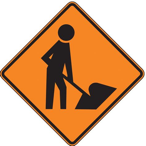 construction worker sign