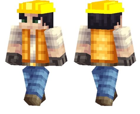 construction worker skin minecraft