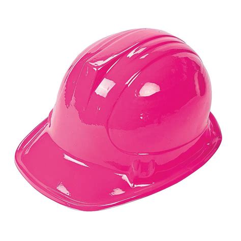 pink construction worker hat