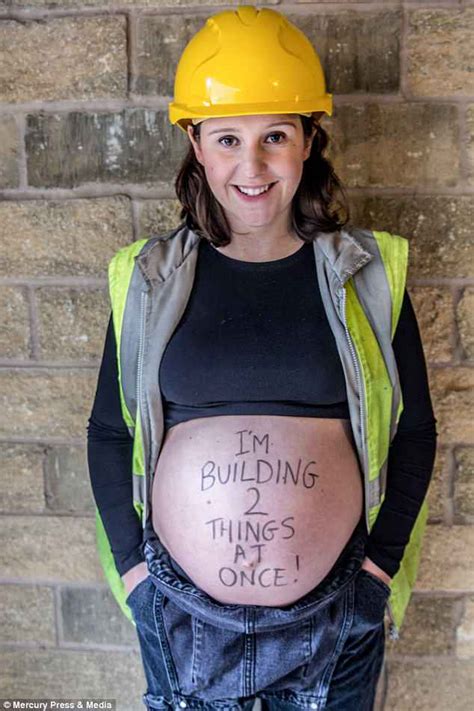 pregnant construction worker